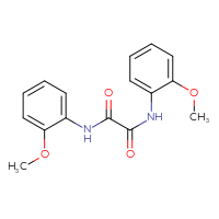 Chemical structure of N,N'-bis(2-methoxyphenyl)ethanediamide - CSSB00025765371