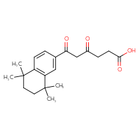 Chemical structure of 4,6-dioxo-6-(5,5,8,8-tetramethyl-5,6,7,8-tetrahydronaphthalen-2-yl)hexanoic acid - CSSB21432518833