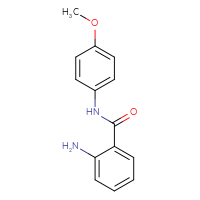 Chemical structure of 2-amino-N-(4-methoxyphenyl)benzamide - CSSB00000594218