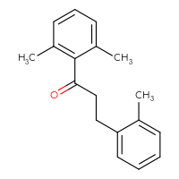 Chemical structure of 1-(2,6-dimethylphenyl)-3-(2-methylphenyl)propan-1-one - CSSB00020570755