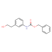 Chemical structure of benzyl N-[3-(2-hydroxyethyl)phenyl]carbamate - CSSB00015961348