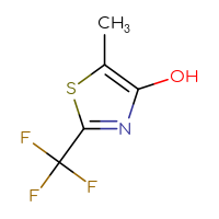 Chemical structure of 5-methyl-2-(trifluoromethyl)-1,3-thiazol-4-ol - CSSB00009871747