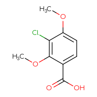 Chemical structure of 3-chloro-2,4-dimethoxybenzoic acid - CSSB00000703789