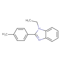 Chemical structure of 1-ethyl-2-(4-methylphenyl)-1H-1,3-benzodiazole - CSSB00027933674