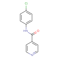 Chemical structure of N-(4-chlorophenyl)pyridine-4-carboxamide - CSSB00000001773