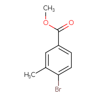 Chemical structure of methyl 4-bromo-3-methylbenzoate - CSSB00011215878