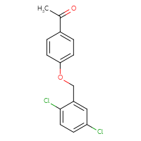 Chemical structure of 1-{4-[(2,5-dichlorophenyl)methoxy]phenyl}ethan-1-one - CSSB00008281808