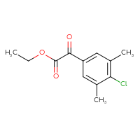 Chemical structure of ethyl 2-(4-chloro-3,5-dimethylphenyl)-2-oxoacetate - CSSB00010236367