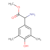 Chemical structure of methyl 2-amino-2-(4-hydroxy-3,5-dimethylphenyl)acetate - CSSB00000700101