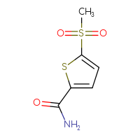 Chemical structure of 5-methanesulfonylthiophene-2-carboxamide - CSSB00010578827