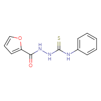 Chemical structure of N-[(phenylcarbamothioyl)amino]furan-2-carboxamide - CSSB00020600180