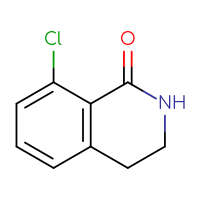 Chemical structure of 8-chloro-1,2,3,4-tetrahydroisoquinolin-1-one - CSSB00010299137