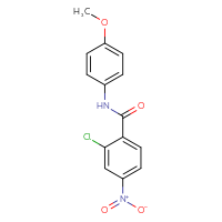 Chemical structure of 2-chloro-N-(4-methoxyphenyl)-4-nitrobenzamide - CSSB00046248566