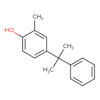 Chemical structure of 2-methyl-4-(2-phenylpropan-2-yl)phenol - CSSB14823866708