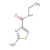 Chemical structure of 2-amino-N-ethyl-1,3-thiazole-4-carboxamide - CSSB00011753428