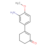 Chemical structure of 3-(3-amino-4-methoxyphenyl)cyclohex-2-en-1-one - CSSB00010900332