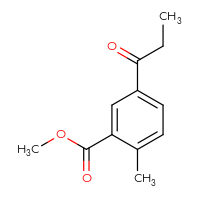 Chemical structure of methyl 2-methyl-5-propanoylbenzoate - CSSB00049527167