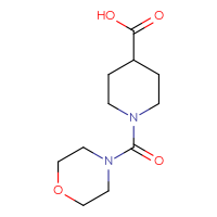 Chemical structure of 1-(morpholine-4-carbonyl)piperidine-4-carboxylic acid - CSSB00000319056