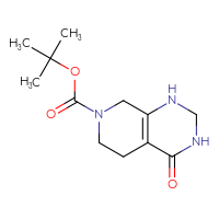 Chemical structure of tert-butyl 4-oxo-1H,2H,3H,4H,5H,6H,7H,8H-pyrido[3,4-d]pyrimidine-7-carboxylate - CSSB14983138265