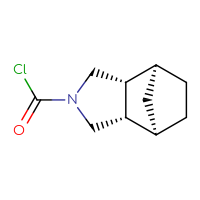 Chemical structure of (1R,2S,6R,7S)-4-azatricyclo[5.2.1.0²,⁶]decane-4-carbonyl chloride - CSSB02516457239