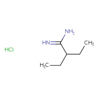 Chemical structure of 2-ethylbutanimidamide hydrochloride - CSSB00102951327
