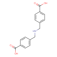Chemical structure of 4-({[(4-carboxyphenyl)methyl]amino}methyl)benzoic acid - CSSB00121616164