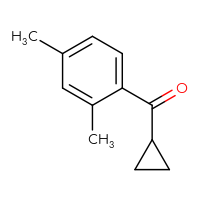 Chemical structure of cyclopropyl(2,4-dimethylphenyl)methanone - CSSB00011267557