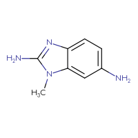 Chemical structure of 1-methyl-1H-1,3-benzodiazole-2,6-diamine - CSSB00012282894