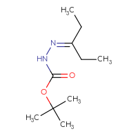 Chemical structure of N'-(pentan-3-ylidene)(tert-butoxy)carbohydrazide - CSSB00000004195