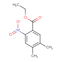 Chemical structure of ethyl 4,5-dimethyl-2-nitrobenzoate - CSSB00010230151