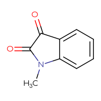 Chemical structure of 1-methyl-2,3-dihydro-1H-indole-2,3-dione - CSSB00000183014