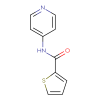 Chemical structure of N-(pyridin-4-yl)thiophene-2-carboxamide - CSSB00000186577