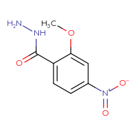 Chemical structure of 2-methoxy-4-nitrobenzohydrazide - CSSB00013406379