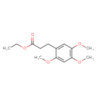 Chemical structure of ethyl 3-(2,4,5-trimethoxyphenyl)propanoate - CSSB00160997475