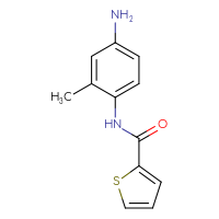 Chemical structure of N-(4-amino-2-methylphenyl)thiophene-2-carboxamide - CSSB00000261845