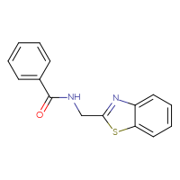 Chemical structure of N-[(1,3-benzothiazol-2-yl)methyl]benzamide - CSSB00026337342