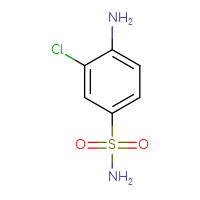 Chemical structure of 4-amino-3-chlorobenzene-1-sulfonamide - CSSB00000765647