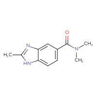 Chemical structure of N,N,2-trimethyl-1H-1,3-benzodiazole-5-carboxamide - CSSB00010516238