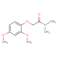 Chemical structure of 2-(2,4-dimethoxyphenoxy)-N,N-dimethylacetamide - CSSB06792111301