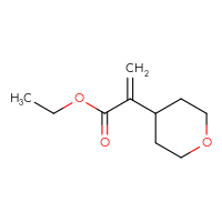 Chemical structure of ethyl 2-(oxan-4-yl)prop-2-enoate - CSSB00052765079