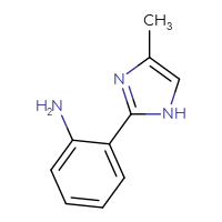 Chemical structure of 2-(4-methyl-1H-imidazol-2-yl)aniline - CSSB00000690439