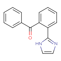 Chemical structure of 2-(2-benzoylphenyl)-1H-imidazole - CSSB06588058405
