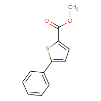 Chemical structure of methyl 5-phenylthiophene-2-carboxylate - CSSB00000001049