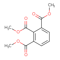 Chemical structure of 1,2,3-trimethyl benzene-1,2,3-tricarboxylate - CSSB00015257779