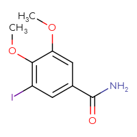 Chemical structure of 3-iodo-4,5-dimethoxybenzamide - CSSB00000022416