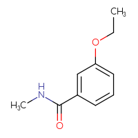 Chemical structure of 3-ethoxy-N-methylbenzamide - CSSB00000046479