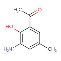 Chemical structure of 1-(3-amino-2-hydroxy-5-methylphenyl)ethan-1-one - CSSB00000066338