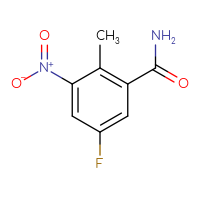 Chemical structure of 5-fluoro-2-methyl-3-nitrobenzamide - CSSB00009839806