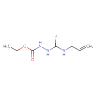 Chemical structure of N-{[(prop-2-en-1-yl)carbamothioyl]amino}ethoxyformamide - CSSB00000003225