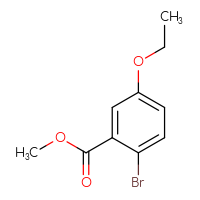 Chemical structure of methyl 2-bromo-5-ethoxybenzoate - CSSB00010991441